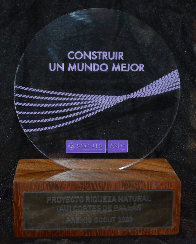 Premio Scout 2023 otorgado al proyecto dee reforestaciñon Riqueza Natural